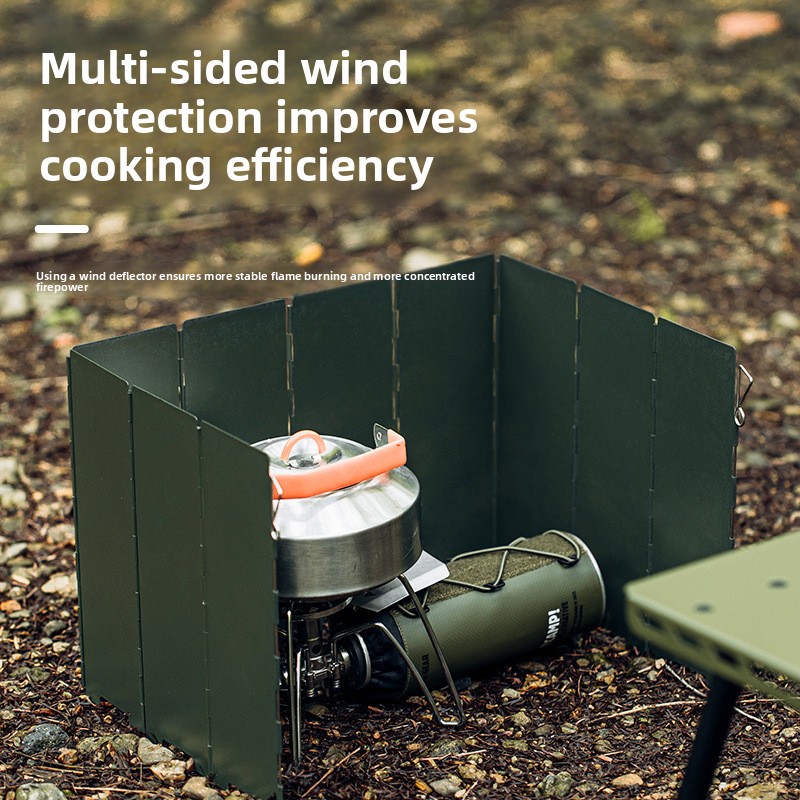 Outdoor Gas Stove - 10 Plakalı Açık Hava Kamp Rüzgar