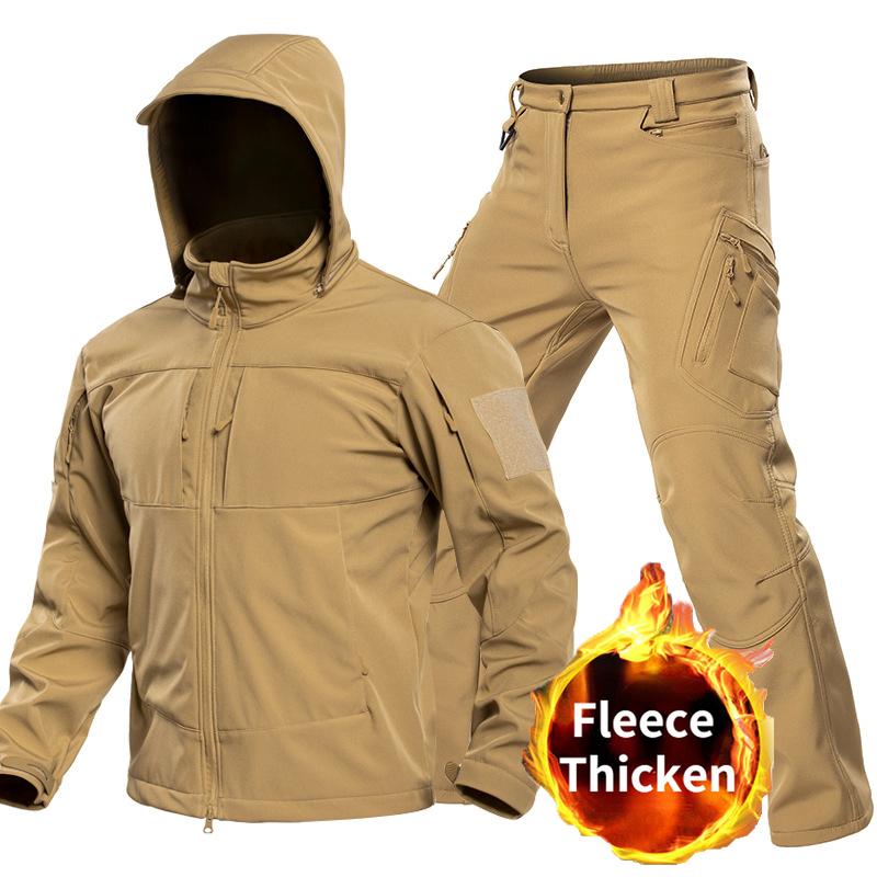 Outdoor Camping Adventure - Erkekler için Açık Hava Taktiksel Softshell