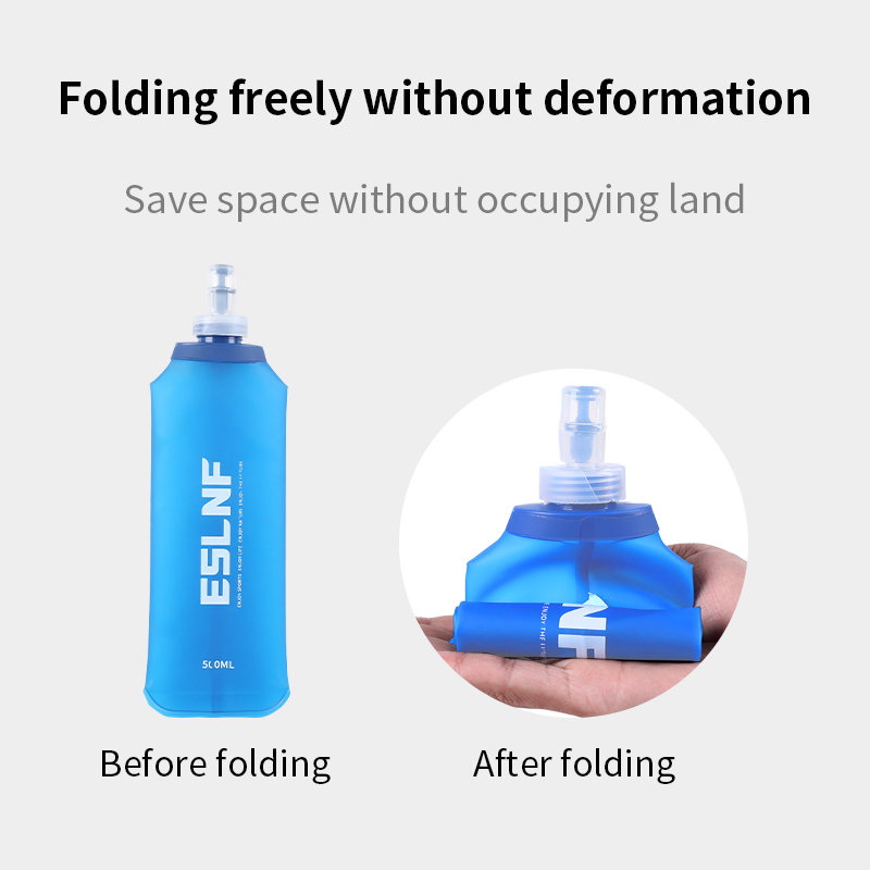 Collapsible Water Bottle - 500 ml Katlanabilir Su Şişesi Yumuşak