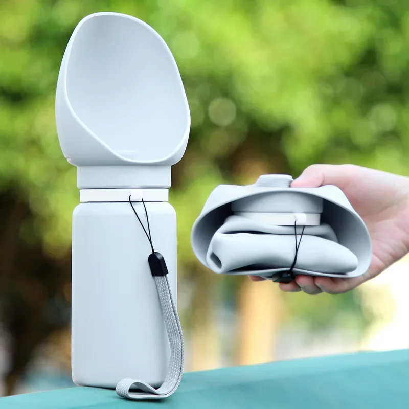 Collapsible Water Bottle - Silikon Taşınabilir Pet Su Bardağı Açık
