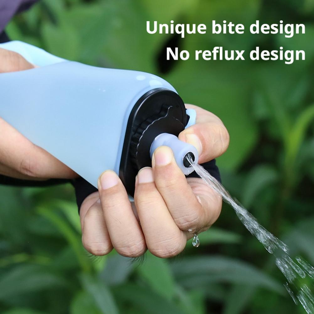 Collapsible Water Bottle - Katlanabilir Silikon Su Şişesi Koşu Kamp