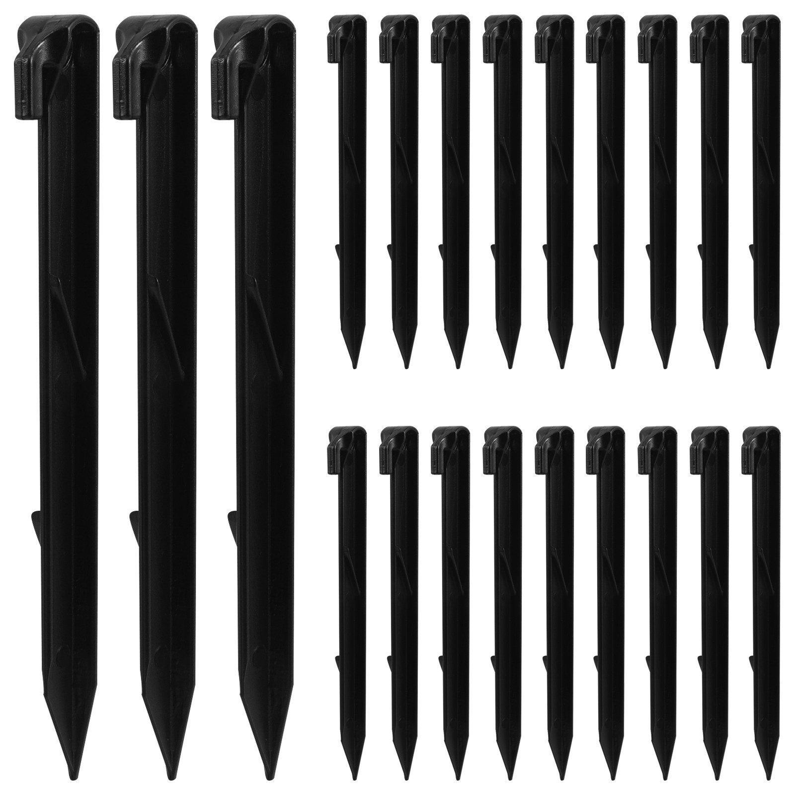 Outdoor Camping Tarp - 50 Adet 19Cm Plastik Zemin Kazıkları