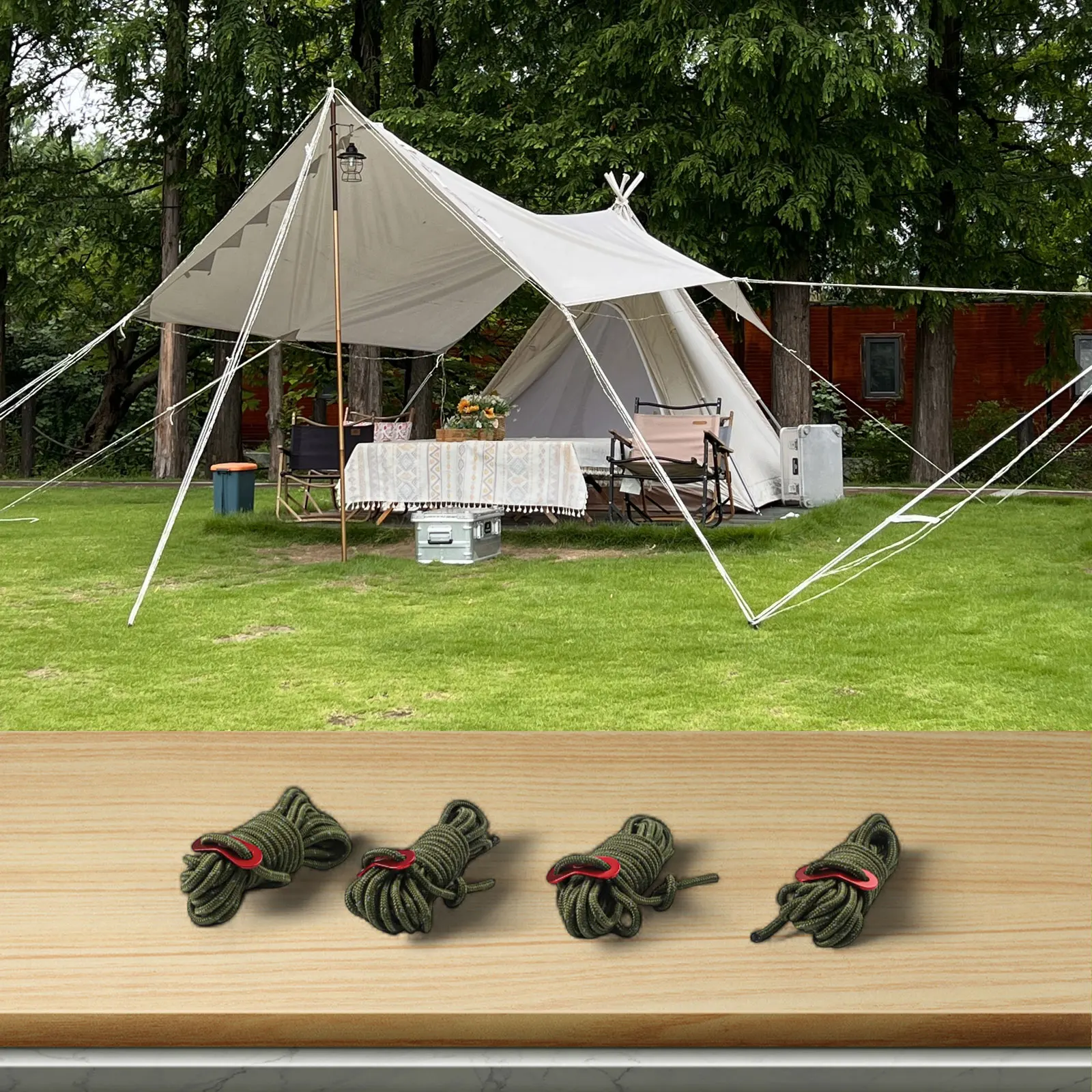 Outdoor Camping Guy - Yansıtıcı Guy Halat 4mm X 4m