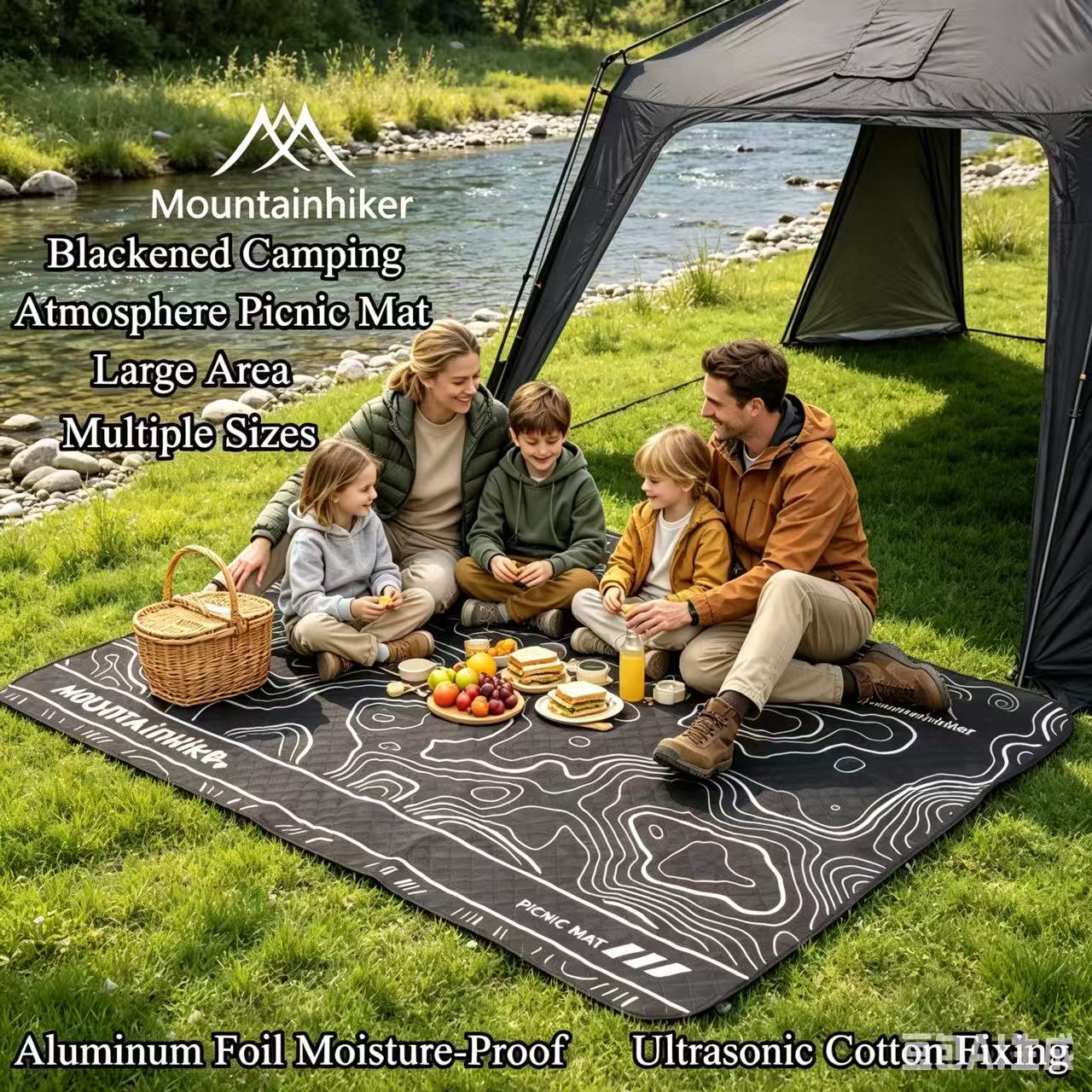 Outdoor Camping Mats Large - MOUNTAINHIKER Kararmış Piknik Matı Ekstra Büyük