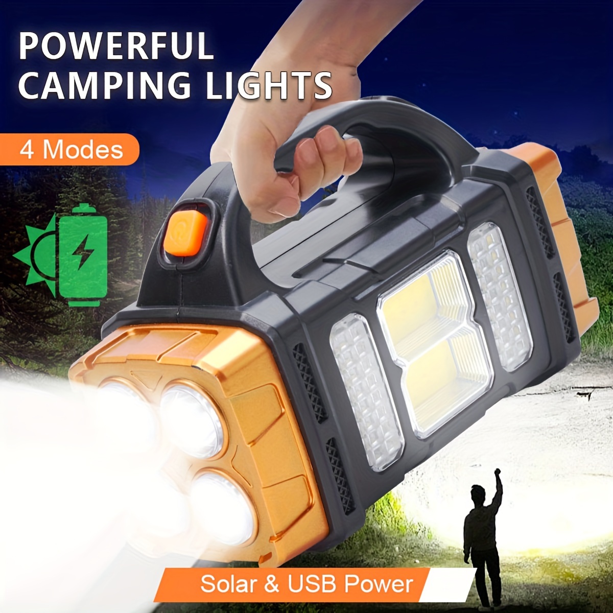 Outdoor Camping Decor - Yeni Yükseltilmiş Şarj Edilebilir Yüksek Güçlü