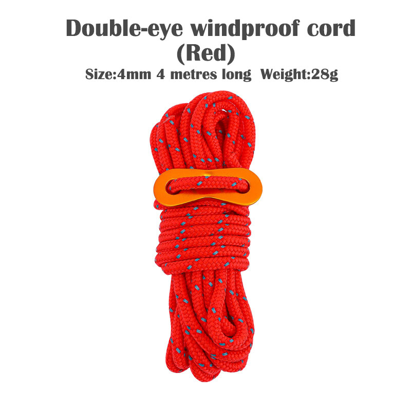 Outdoor Camping Tarp - Çadır halatları 4mm yansıtıcı kordon Guy