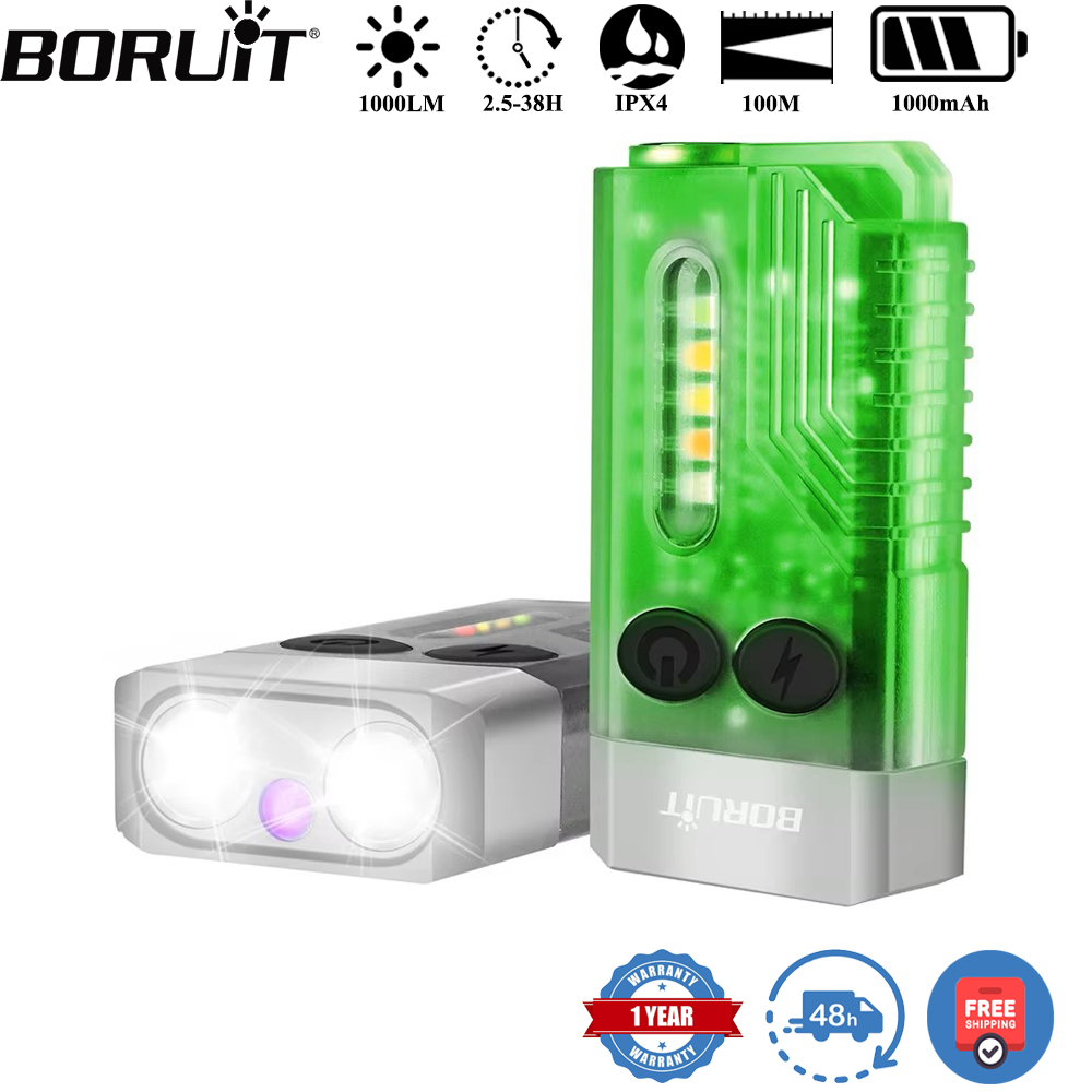 Outdoor Camping Adventure - BORUiT V10 Anahtarlık UV LED EDC