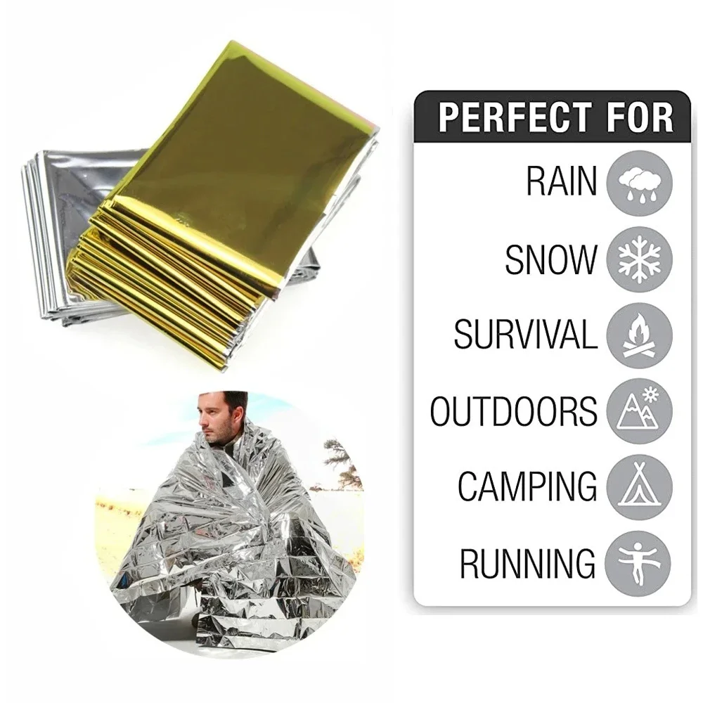 Emergency Mylar Blanket - 5 adet acil durum termal battaniyesi