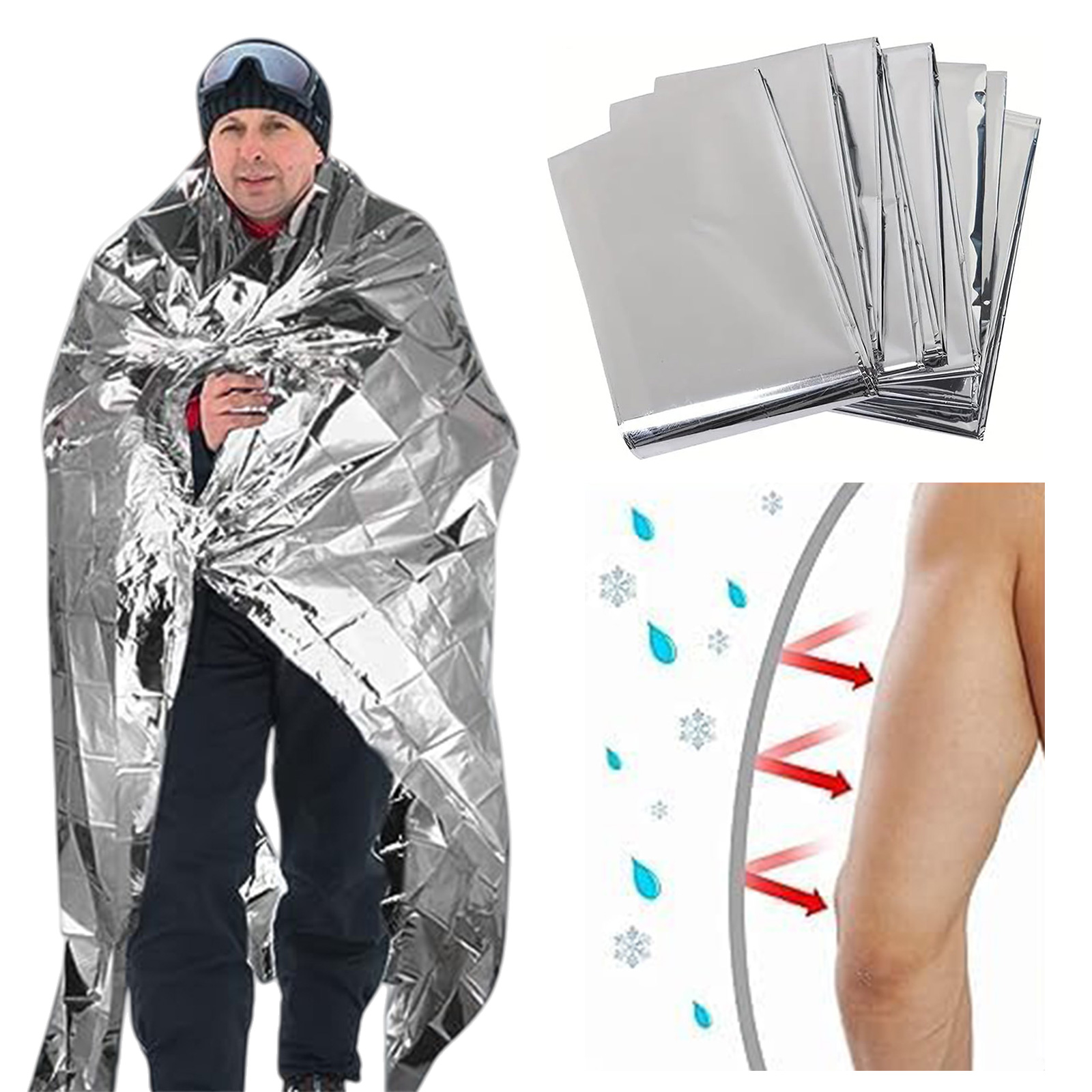 Emergency Mylar Blanket - Acil Durum Mylar Battaniyeleri Çok Amaçlı