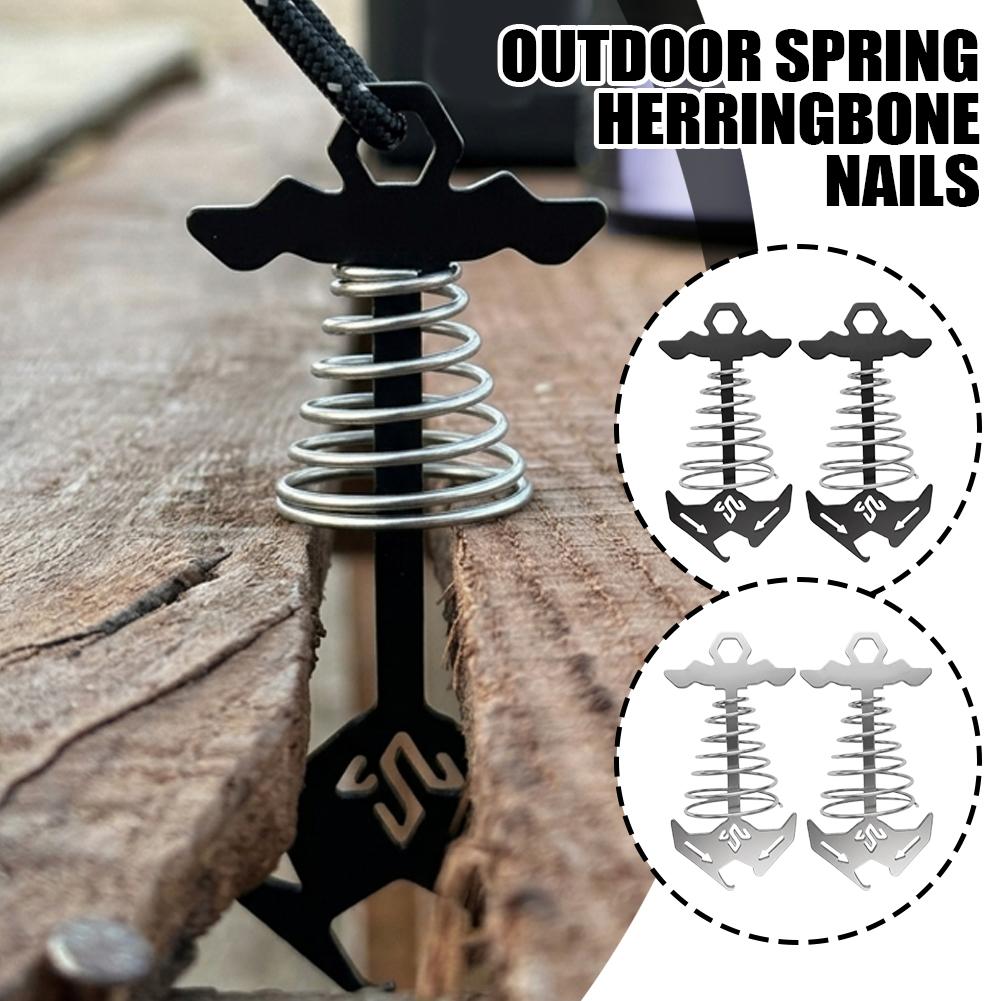 Outdoor Camping Guy - CLS Spring Fishbone Güverte Çapası Çok