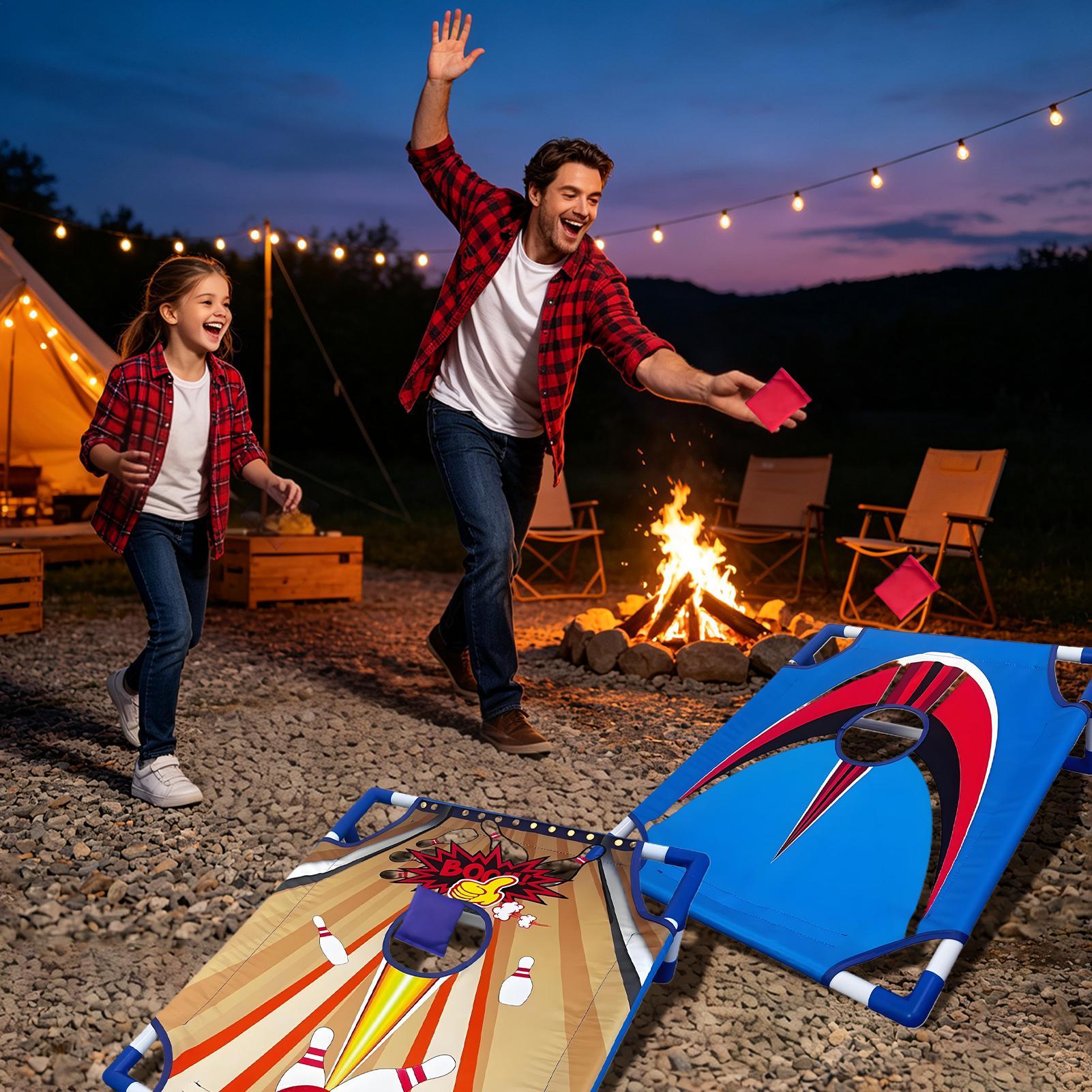 Outdoor Camping Games For Adults - Fasulye Torbası Atma Oyunu İnteraktif Katlanabilir
