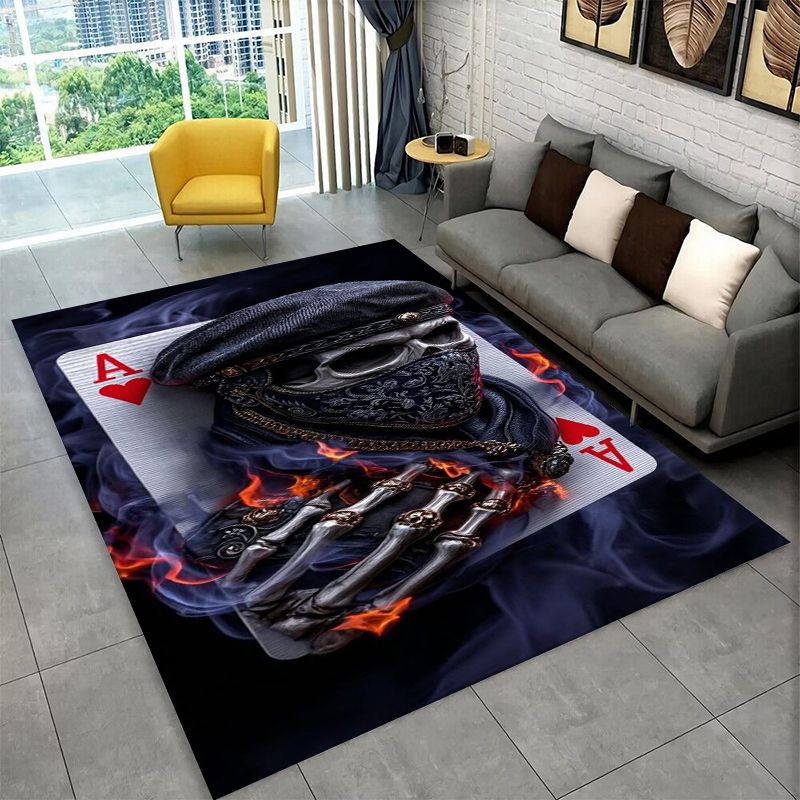 Outdoor Camping Mats Large - Korku İskeleti Kafatası Gotik Geniş Alan
