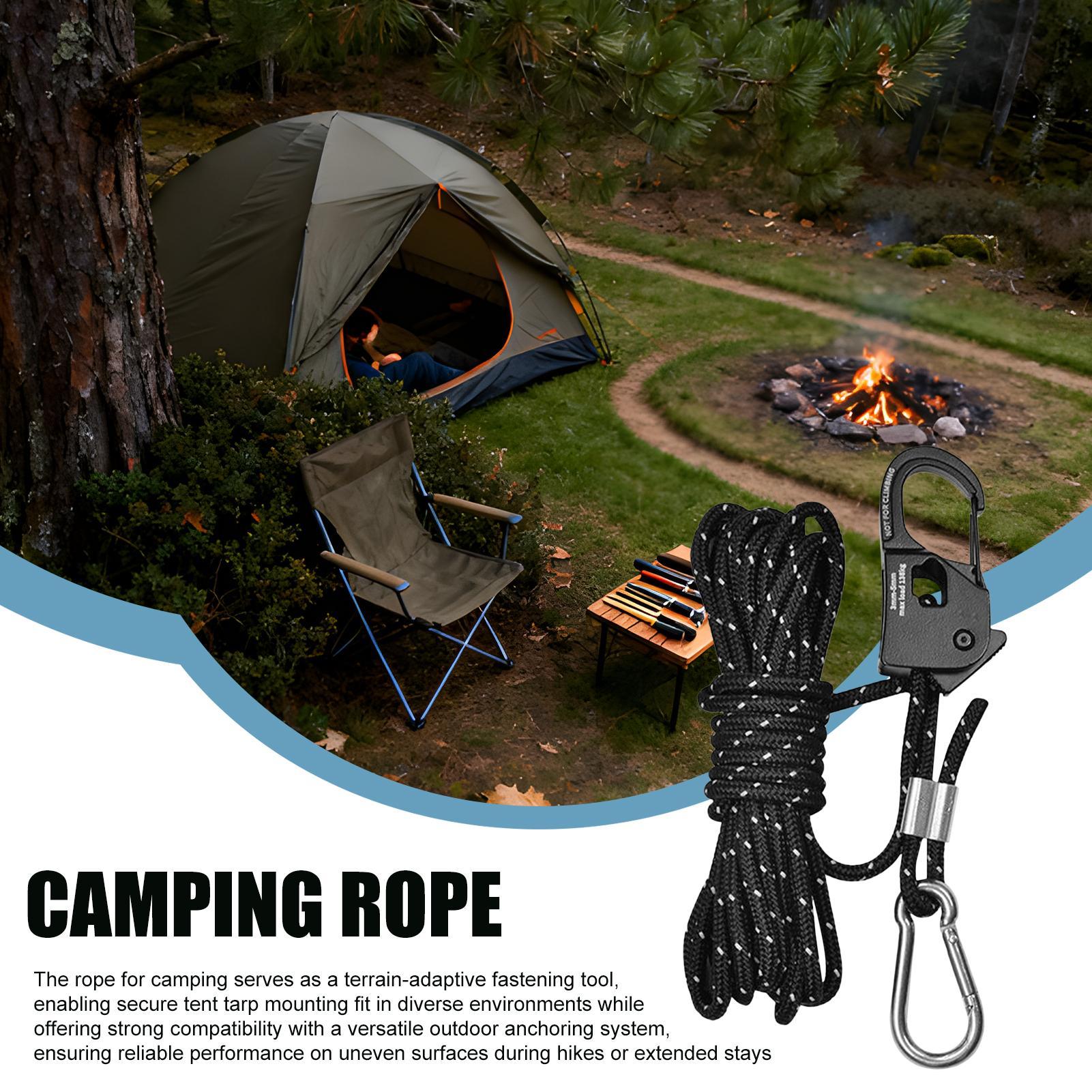 Outdoor Camping Guy - Yansıtıcı Naylon Kamp Halatı, Branda, Tente,
