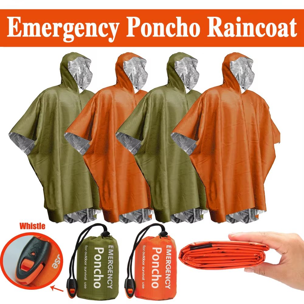 Emergency Mylar Blanket - Acil Durum Yağmur Pançosu Termal Battaniye