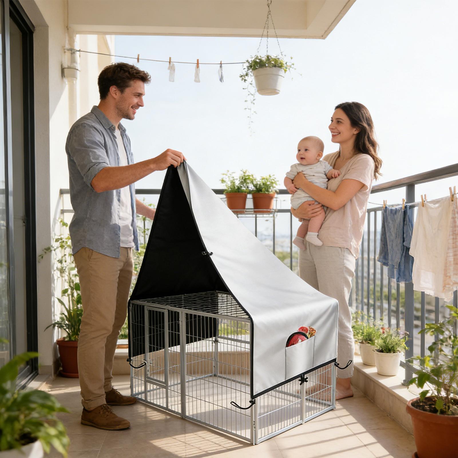 Kutu Örtüsü 210D Oxford Gizlil - Outdoor Camping Dog Kennel incelemesi ve fiyatı