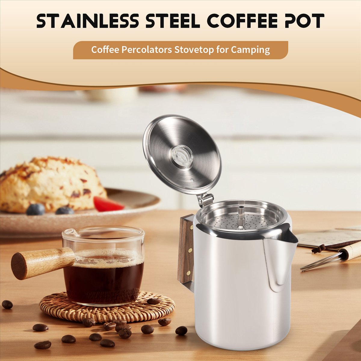 Kamp İçin Ocak Üstü Kahve Deml - Camp Percolator Coffee incelemesi ve fiyatı