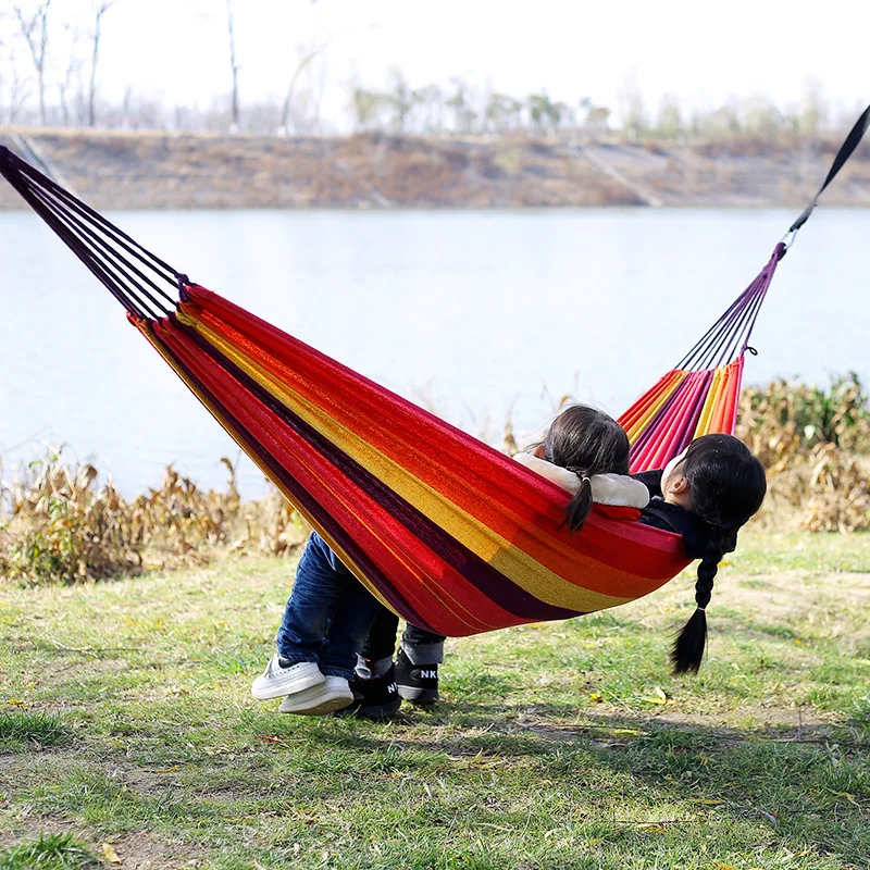 Kanvas Ahşap Çubuksuz Hamak Aç - Outdoor Camping Hammock incelemesi ve fiyatı