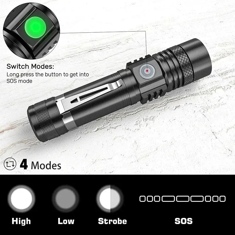 T6 LED Şarj Edilebilir El Fene - Outdoor Camping Adventure incelemesi ve fiyatı