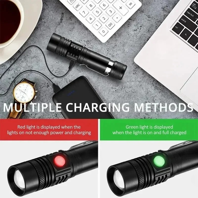 T6 LED Şarj Edilebilir El Fene - Outdoor Camping Adventure incelemesi ve fiyatı