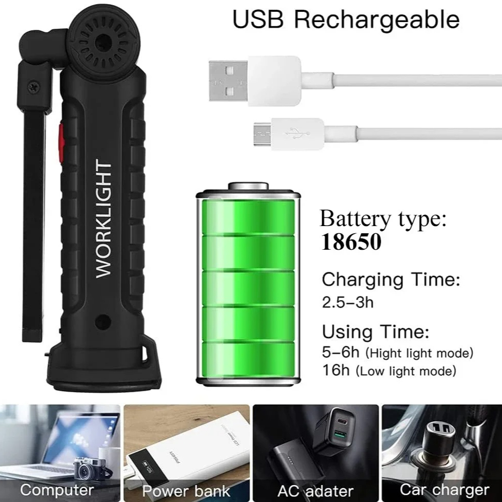 Taşınabilir COB LED El Feneri  - Outdoor Camping Light Portable incelemesi ve fiyatı