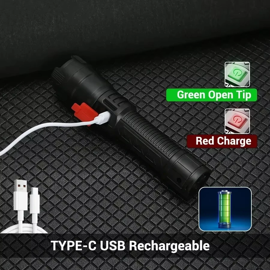 Taktik LED El Feneri 2000LM US - Outdoor Camping Decor incelemesi ve fiyatı