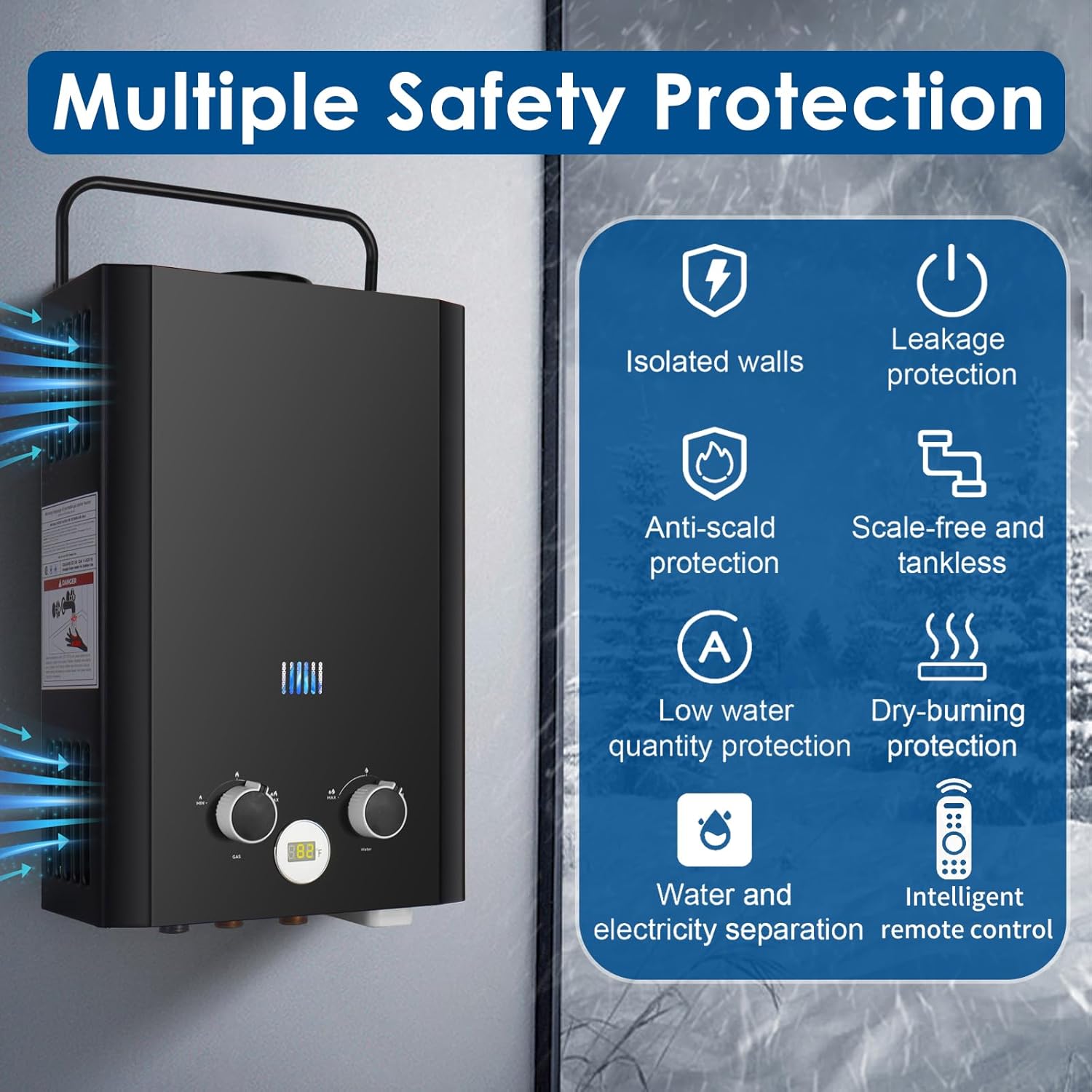 Tankless Su Isıtıcısı Propan,  - Outdoor Camping Water Heater incelemesi ve fiyatı