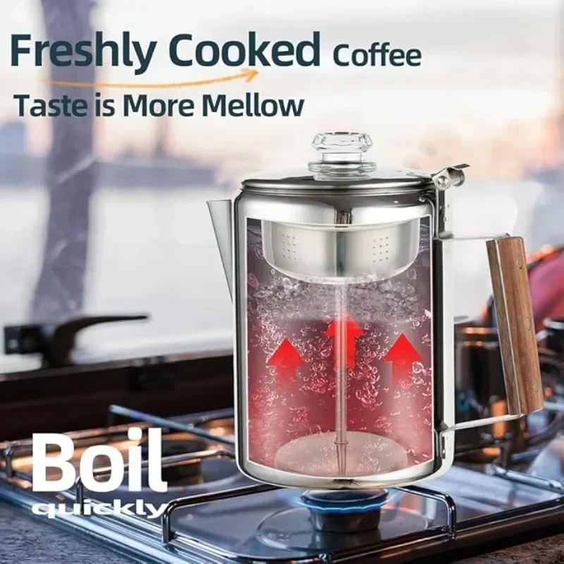 Paslanmaz Çelik Kamp Kahve Dem - Camp Percolator Coffee incelemesi ve fiyatı