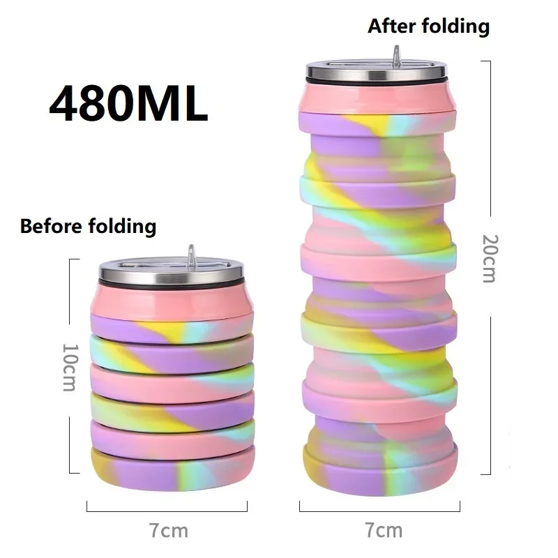 480ML Geri Çekilebilir Silikon - Collapsible Water Bottle incelemesi ve fiyatı
