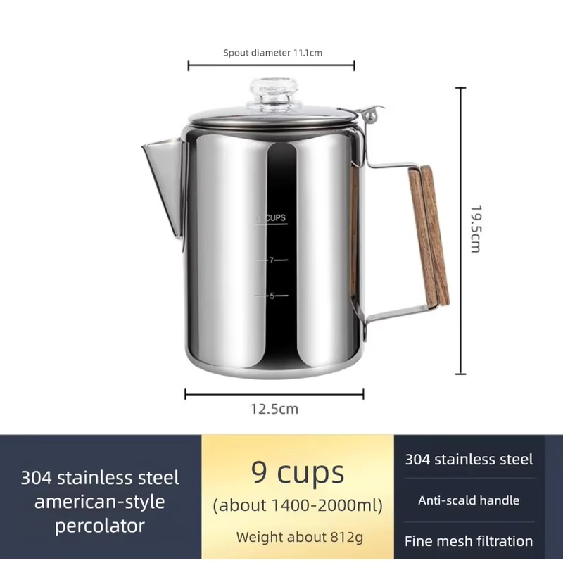 Paslanmaz Çelik Kamp Kahve Dem - Camp Percolator Coffee incelemesi ve fiyatı