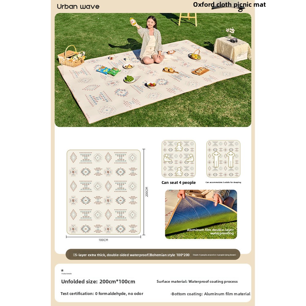 Kalın Su Geçirmez Piknik Matı  - Outdoor Camping Mats Large incelemesi ve fiyatı