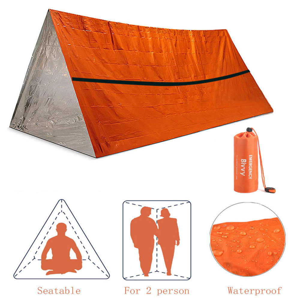 2 kişi Acil Barınak Bivy hayat - Emergency Mylar Blanket incelemesi ve fiyatı