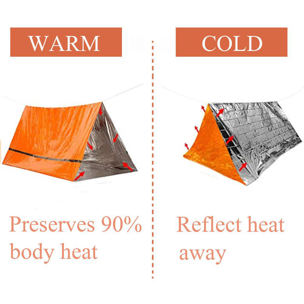 2 kişi Acil Barınak Bivy hayat - Emergency Mylar Blanket incelemesi ve fiyatı