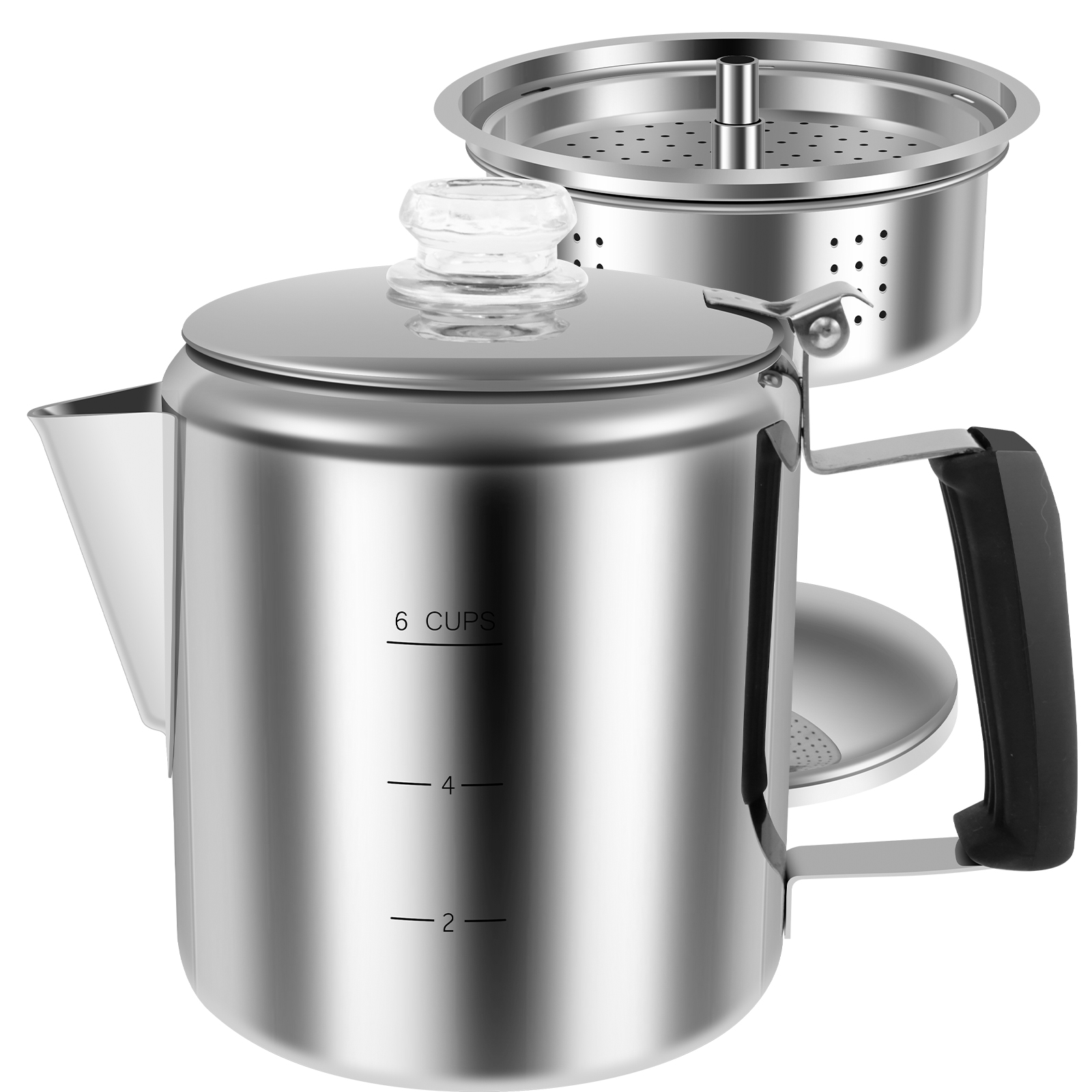 Paslanmaz çelik kahve Percolat - Camp Percolator Coffee incelemesi ve fiyatı