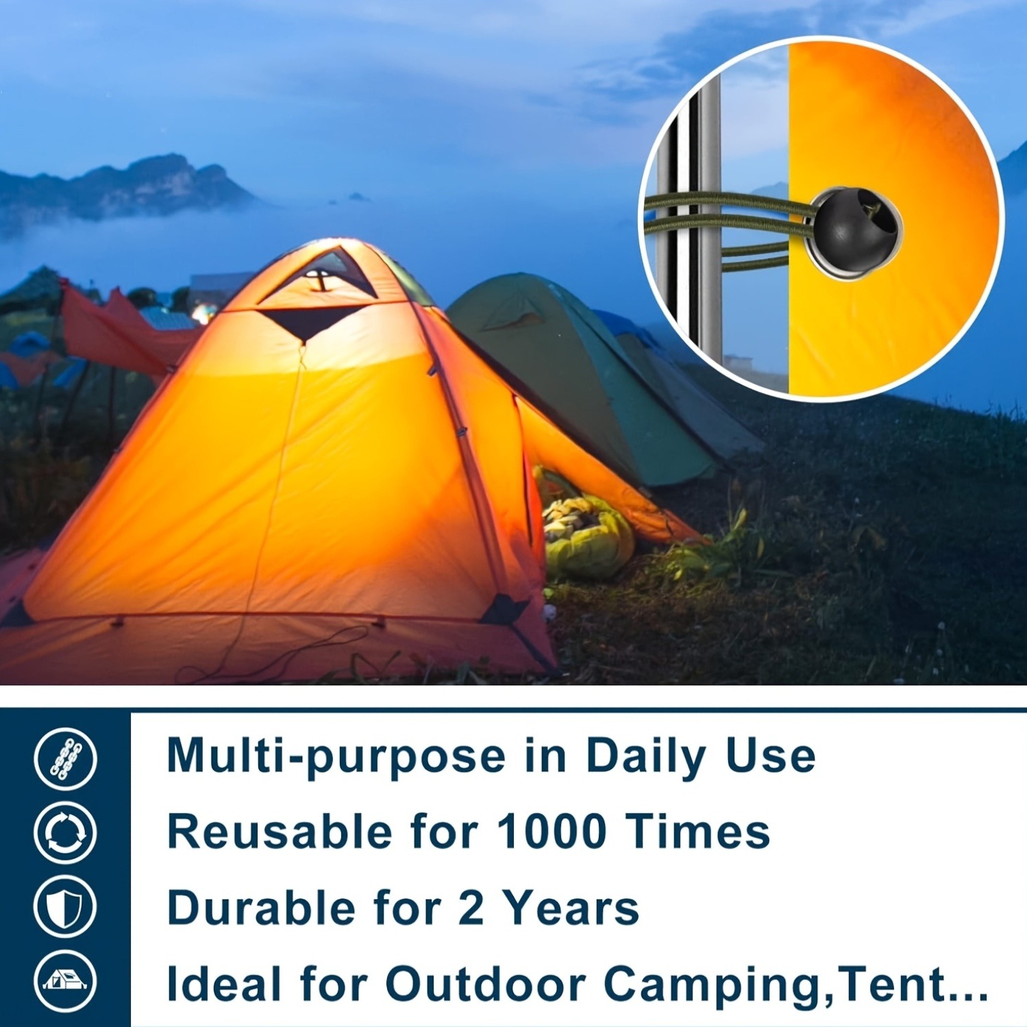 Toplu Bungee İpleri Ağır Hizme - Outdoor Camping Tarp incelemesi ve fiyatı