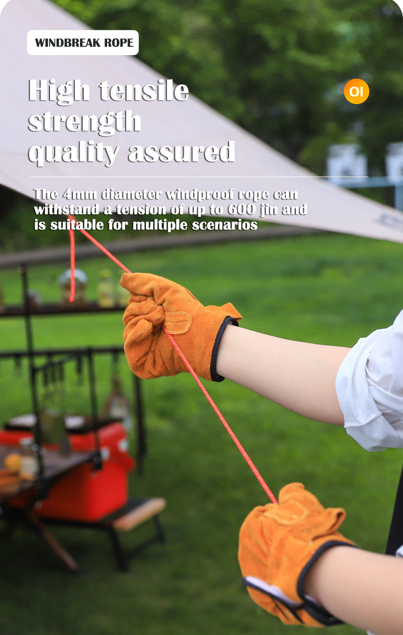 Çadır halatları 4mm yansıtıcı  - Outdoor Camping Tarp incelemesi ve fiyatı
