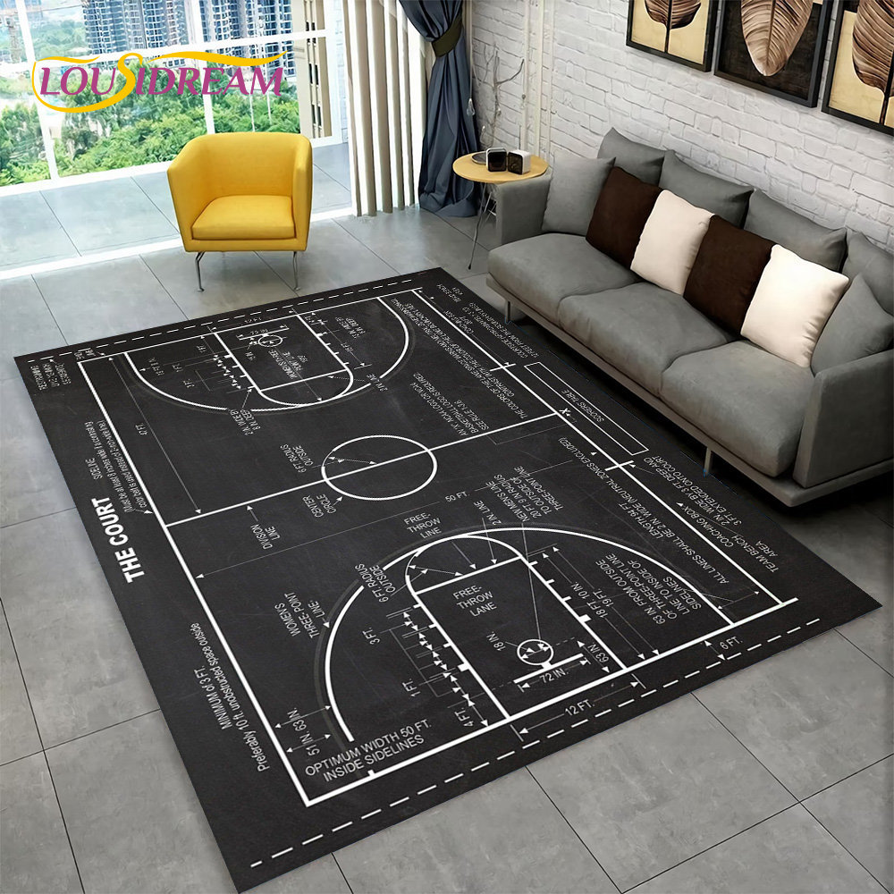 3D basketbol Cour karikatür al - Outdoor Camping Mats Large incelemesi ve fiyatı