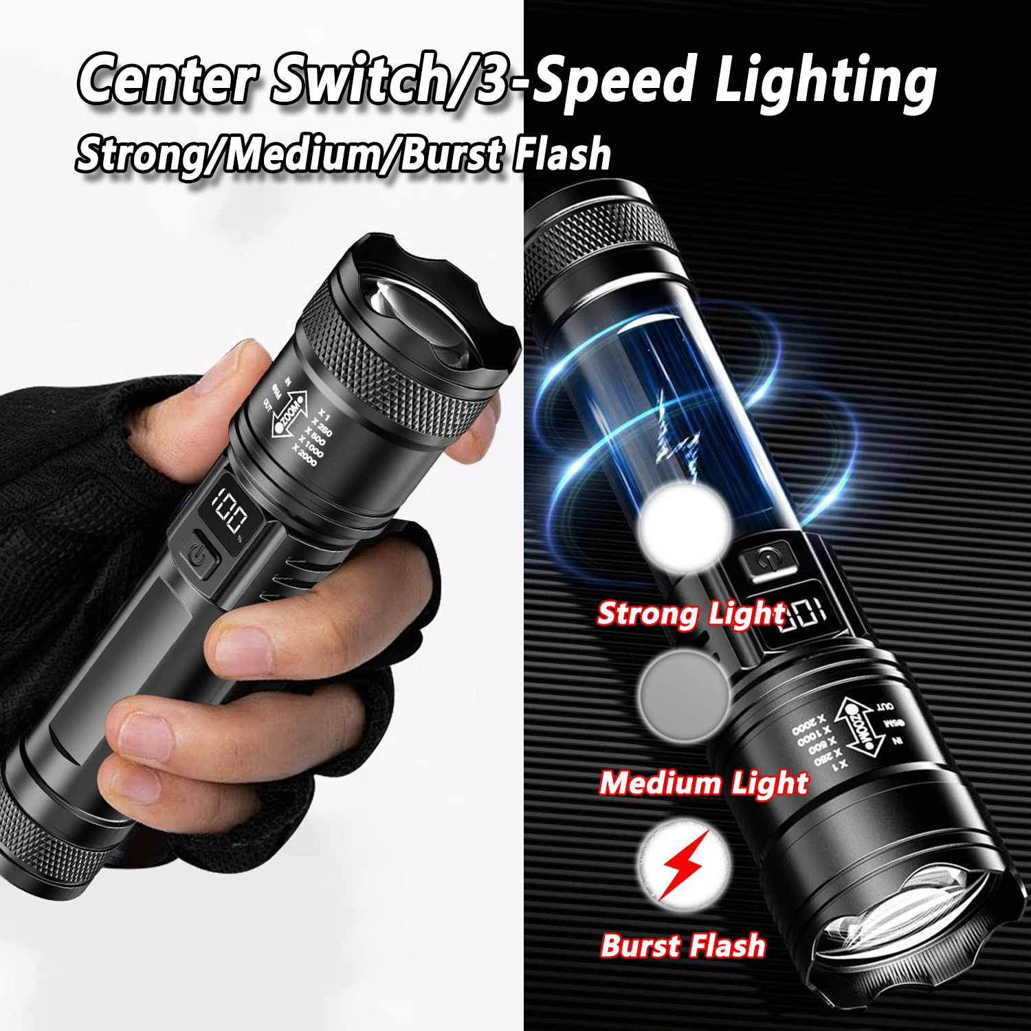 Ultra Parlak LED El Feneri 200 - Outdoor Camping Decor incelemesi ve fiyatı