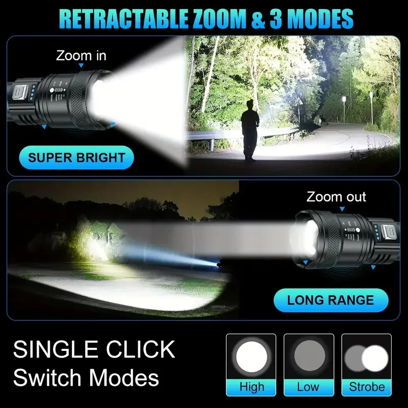 Taktik LED El Feneri 2000LM US - Outdoor Camping Decor incelemesi ve fiyatı