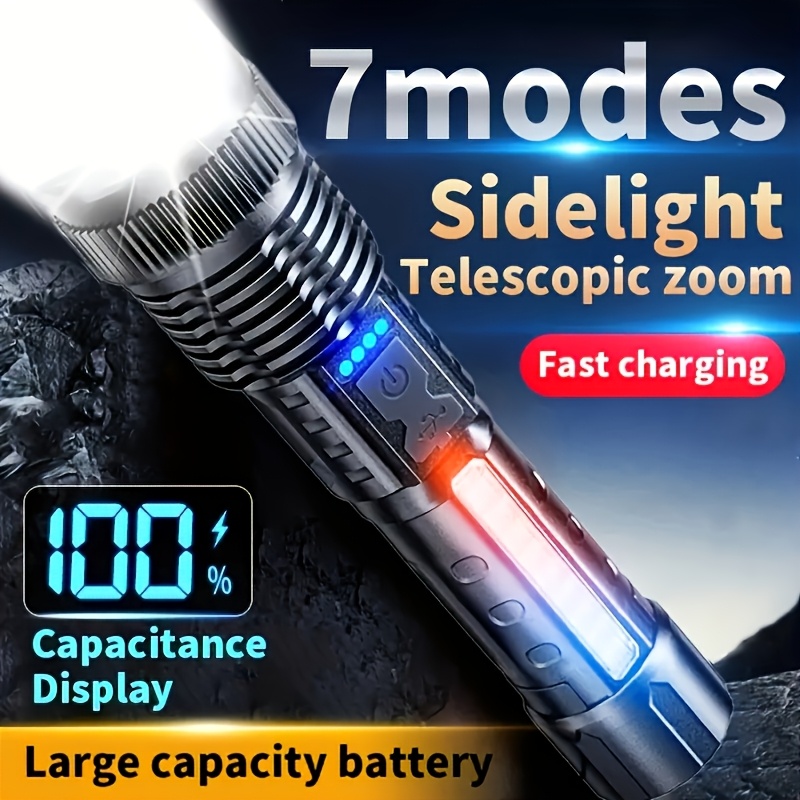 Güçlü LED El Feneri Pil Göster - Battery Outdoor Camping incelemesi ve fiyatı