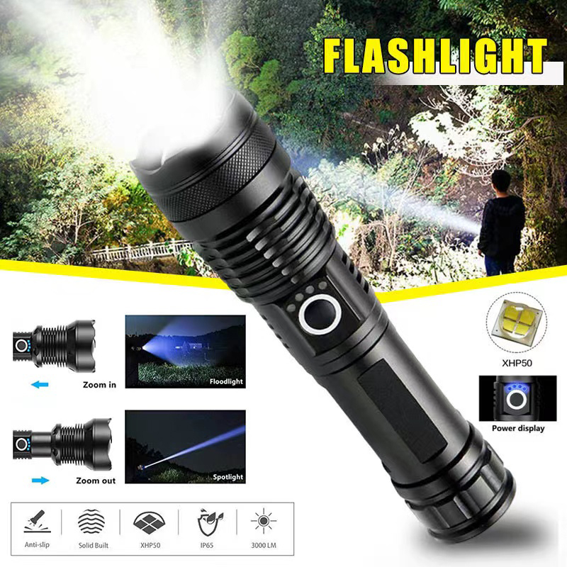 Yüksek Güçlü XHP70 Led El Fene - Outdoor Camping Decor incelemesi ve fiyatı