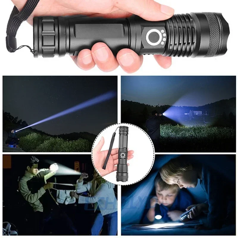 Yüksek Güçlü XHP70 Led El Fene - Outdoor Camping Decor incelemesi ve fiyatı